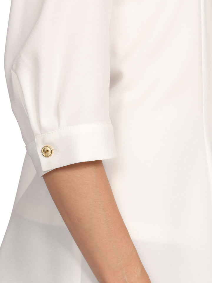 Blusa Camisera, Manga 3/4, Lisa