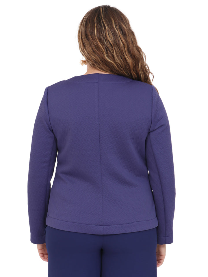 Saco Cuello Redondo ,Bolsillos al frente, Botones