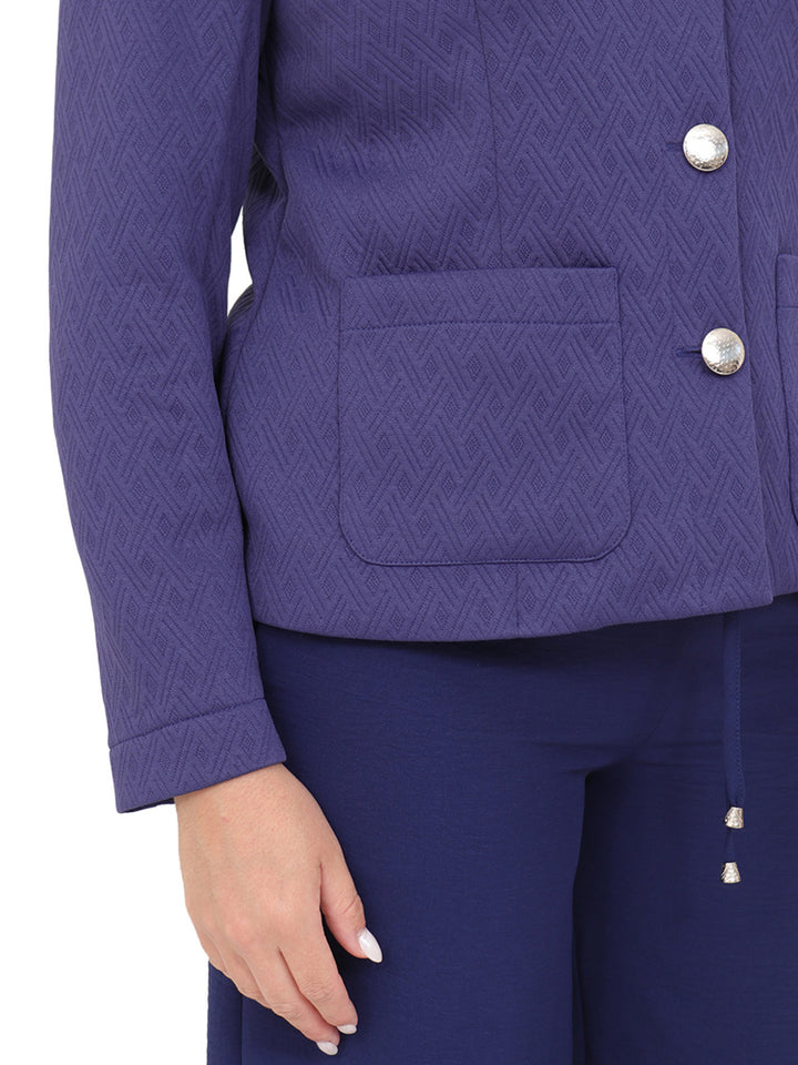 Saco Cuello Redondo ,Bolsillos al frente, Botones