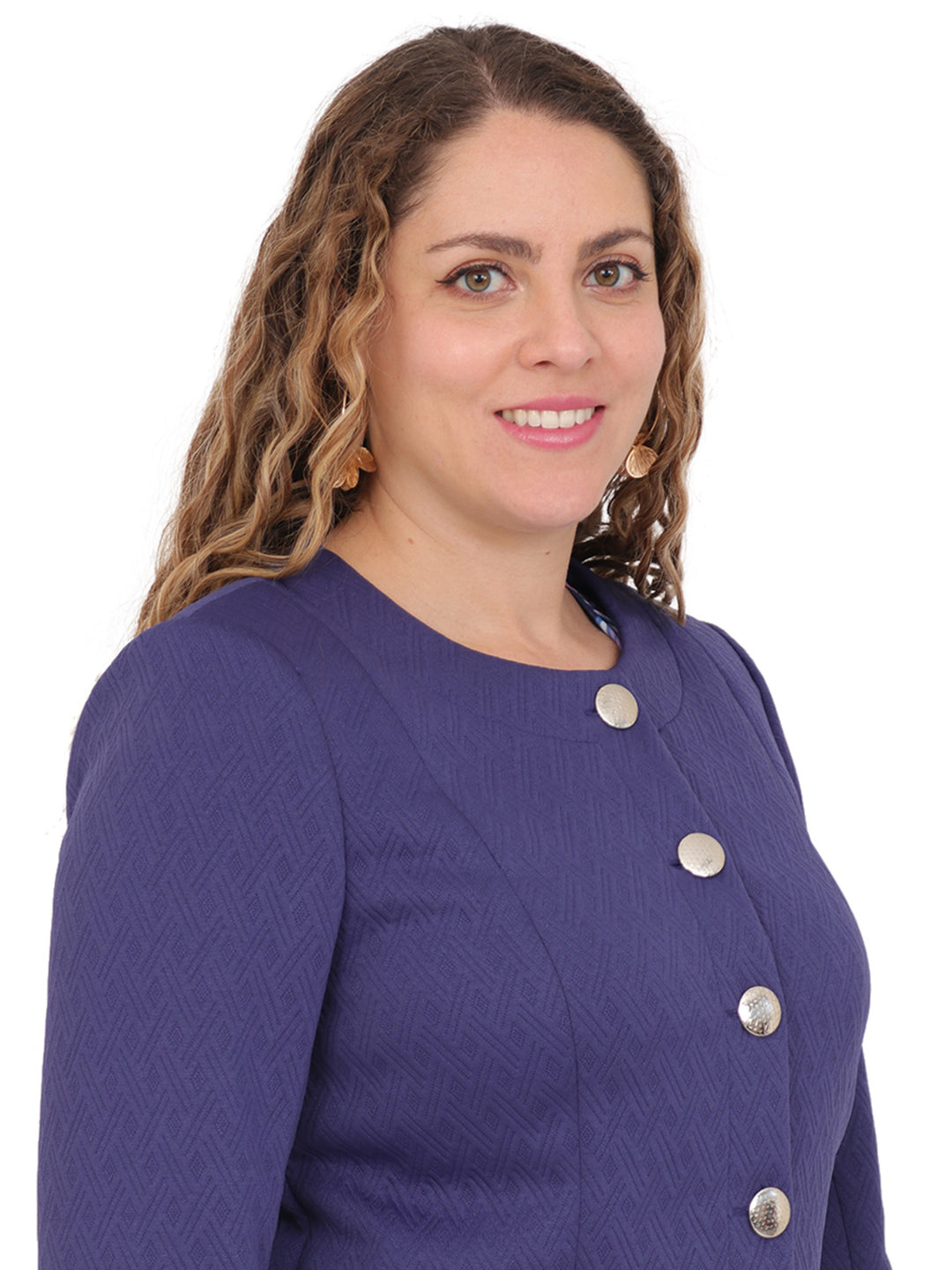 Saco Cuello Redondo ,Bolsillos al frente, Botones