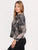 Chaqueta Cuello  Camisero, Botones al frente, Estampada