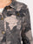 Chaqueta Cuello  Camisero, Botones al frente, Estampada