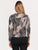 Chaqueta Cuello  Camisero, Botones al frente, Estampada