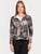 Chaqueta Cuello  Camisero, Botones al frente, Estampada