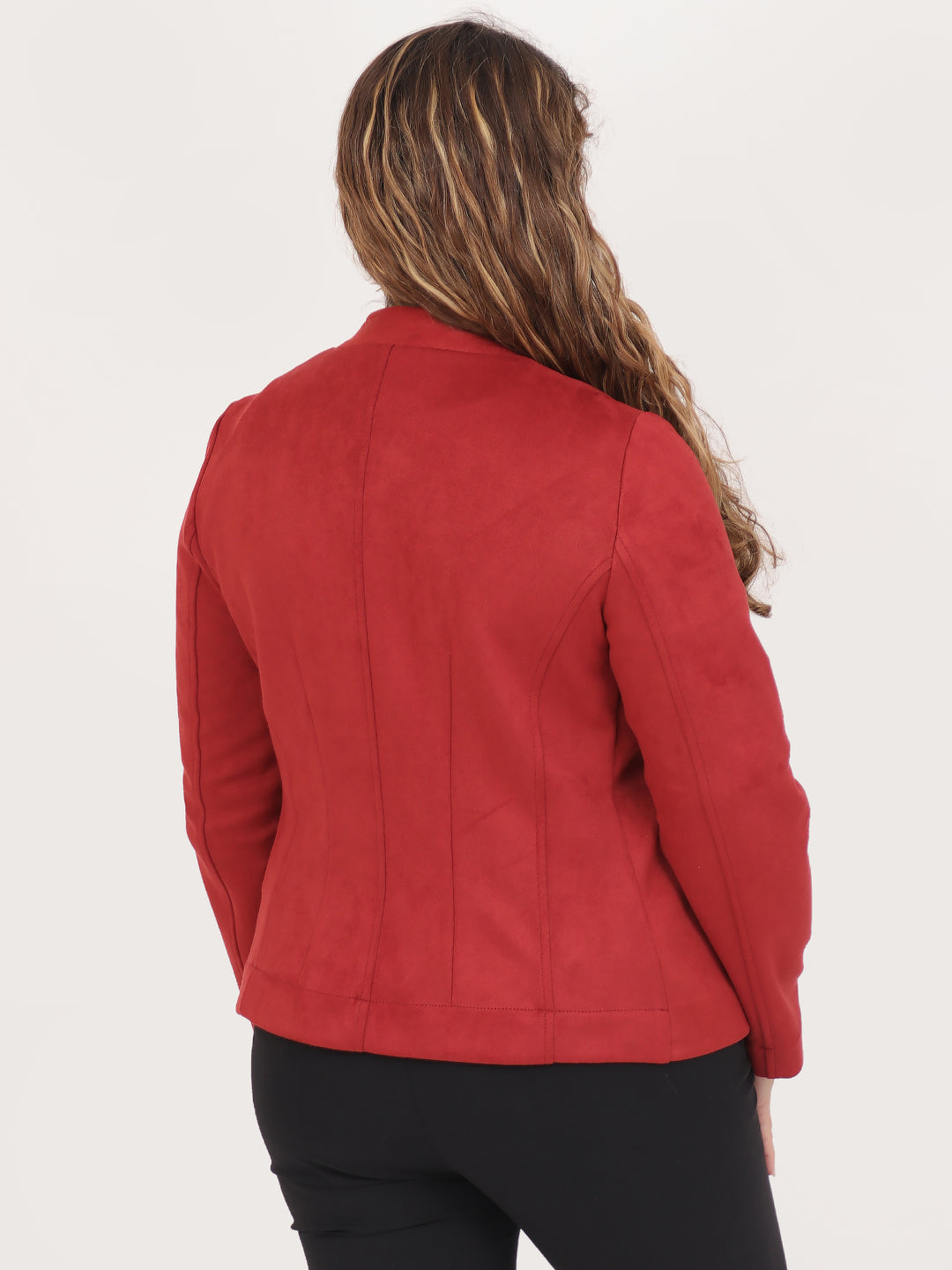 Chamarra Cuello Mao y Bolsillos con Broche