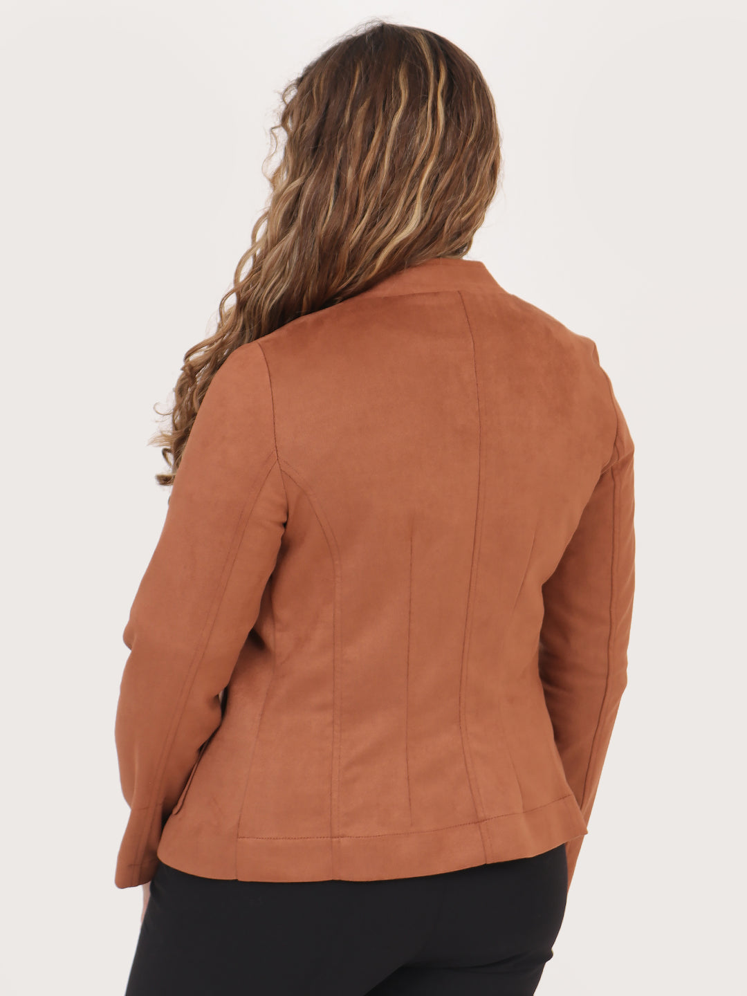 Chamarra Cuello Mao y Bolsillos con Broche