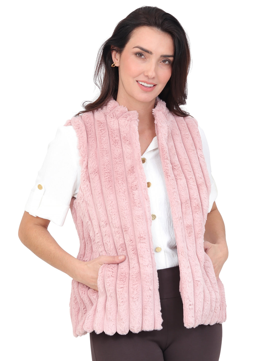Chaleco Peluche, Liso