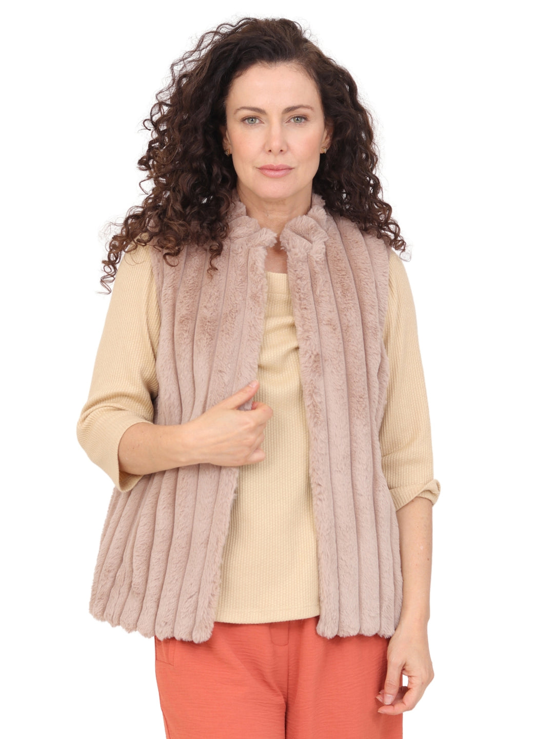 Chaleco Peluche, Liso