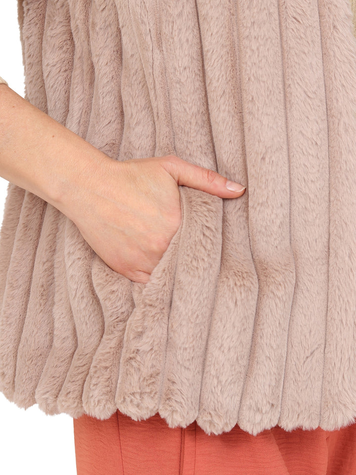 Chaleco Peluche, Liso