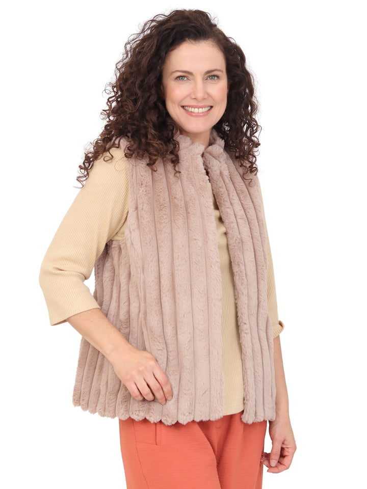 Chaleco Peluche, Liso