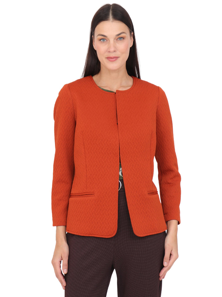 Saco Cuello Redondo ,Bolsillos al frente