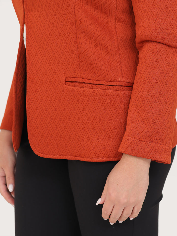 Saco Cuello Redondo ,Bolsillos al frente