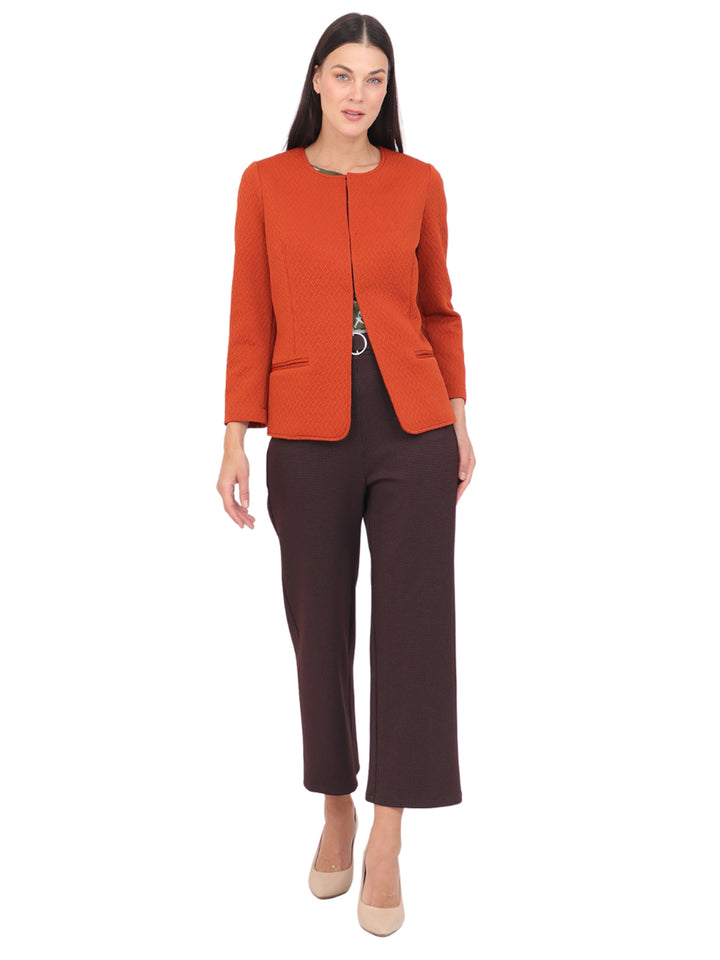 Saco Cuello Redondo ,Bolsillos al frente