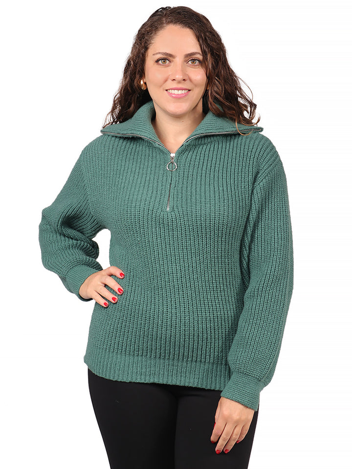 Suéter Cuello  Alto, con Cierre