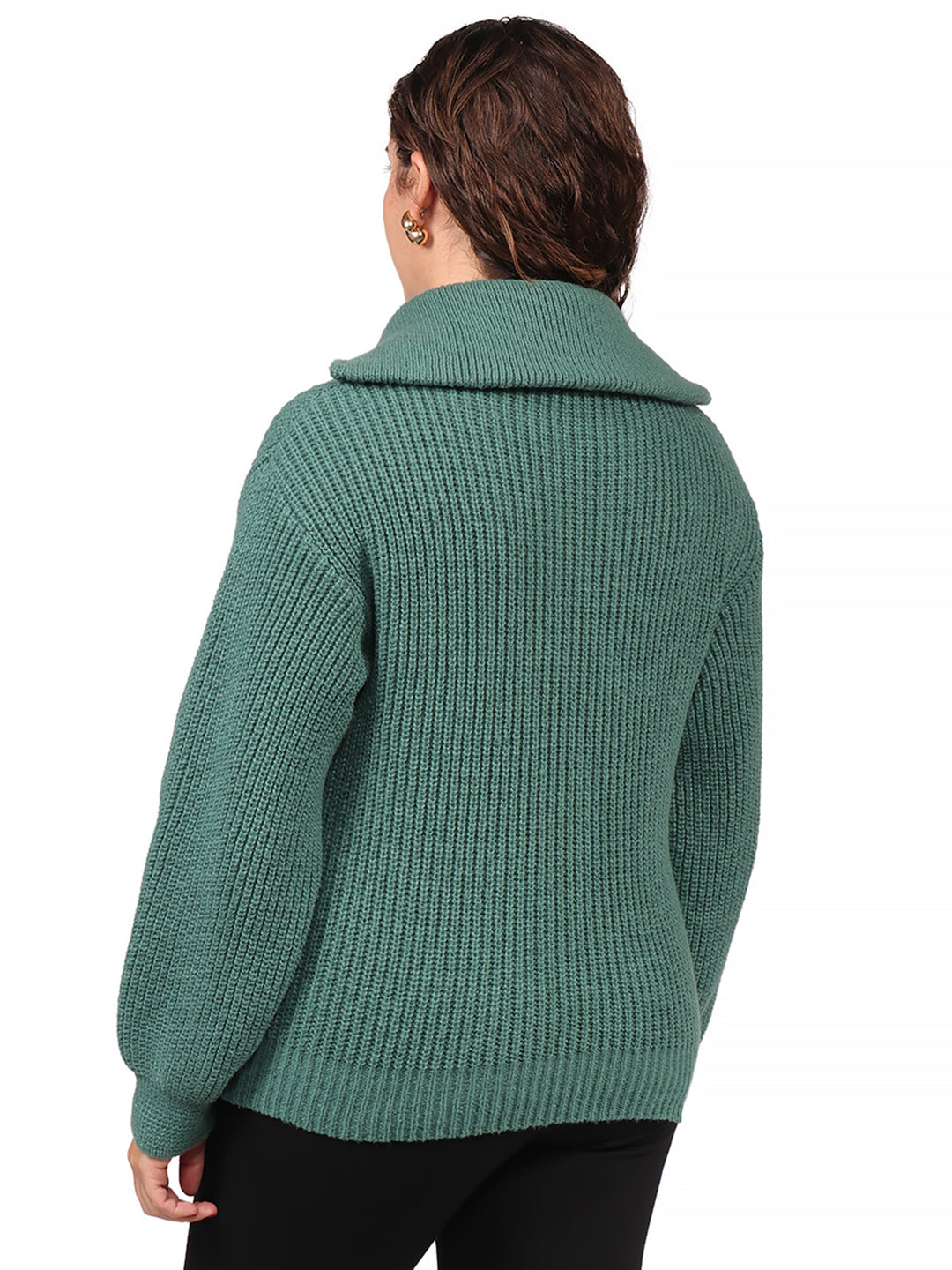 Suéter Cuello  Alto, con Cierre