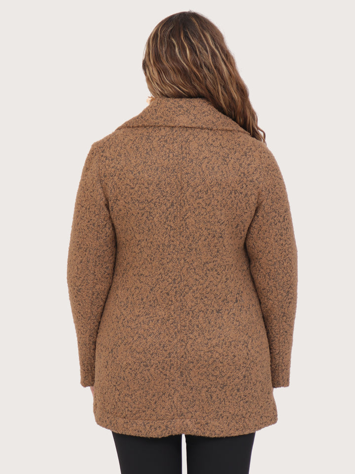 Abrigo con Solapa , Botones al frente, Largo