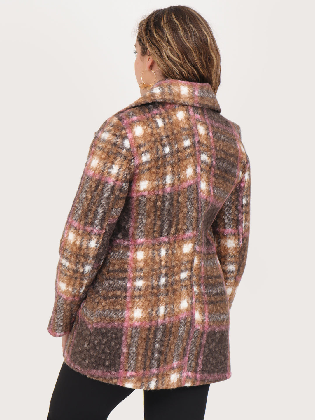 Abrigo con Solapa , Botones al frente, Largo