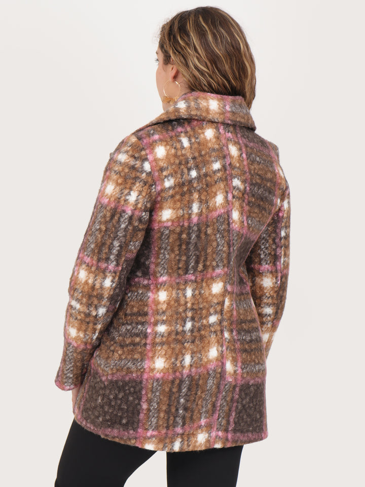 Abrigo con Solapa , Botones al frente, Largo