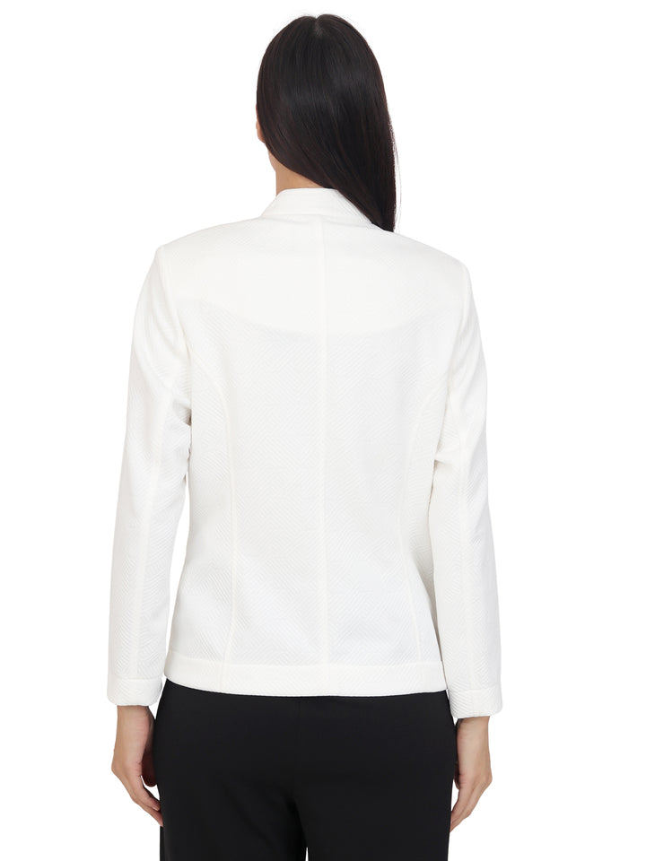 Chaqueta Cuello Redondo, Botones al Frente