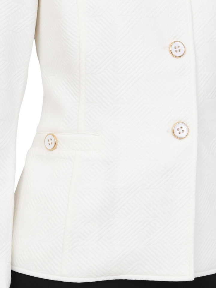 Chaqueta Cuello Redondo, Botones al Frente