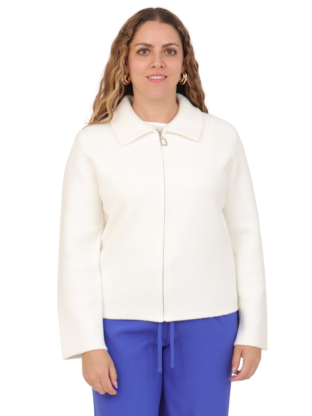 Suéter con Cuello, Cierre al Frente