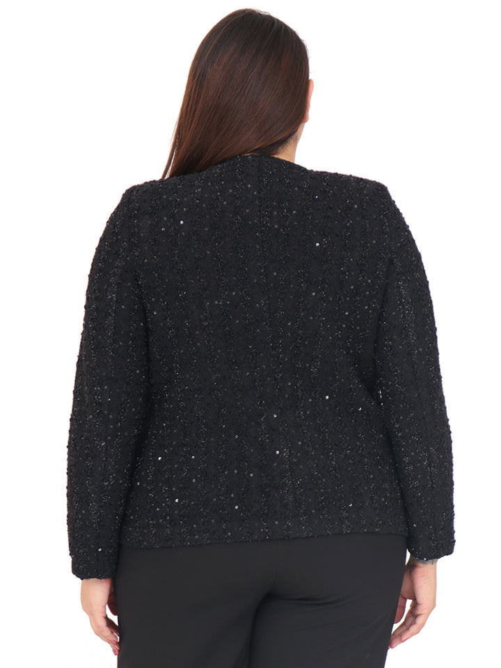 Saco Curvy Carilo , Cuello Redondo, Brillos