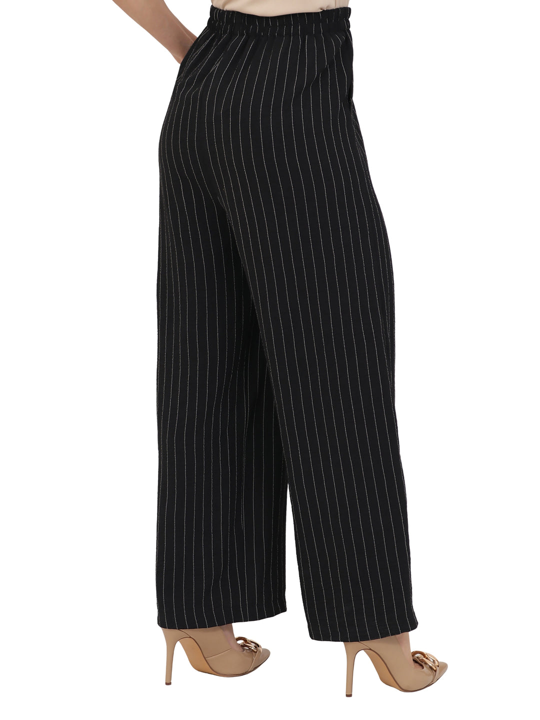 Pantalón Recto, Estampado a rayas