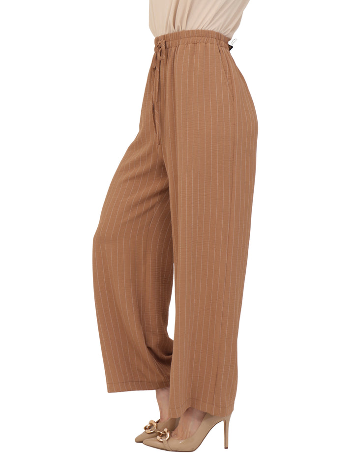 Pantalón Recto, Estampado a rayas