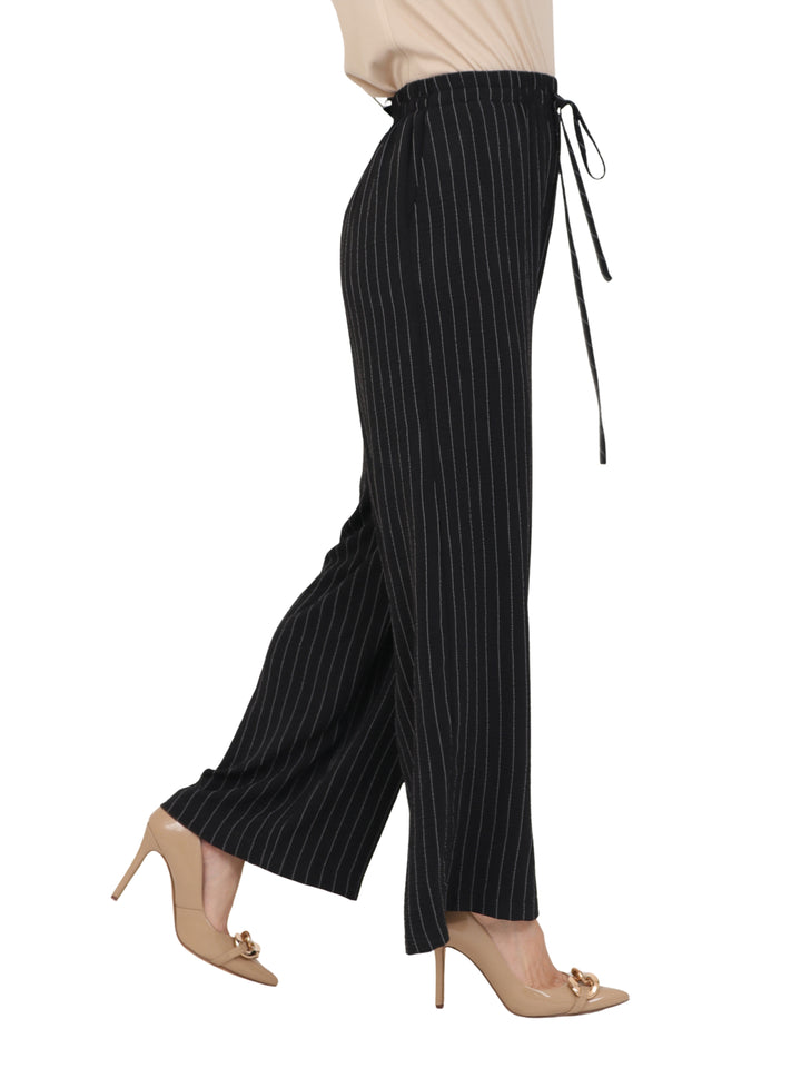 Pantalón Recto, Estampado a rayas