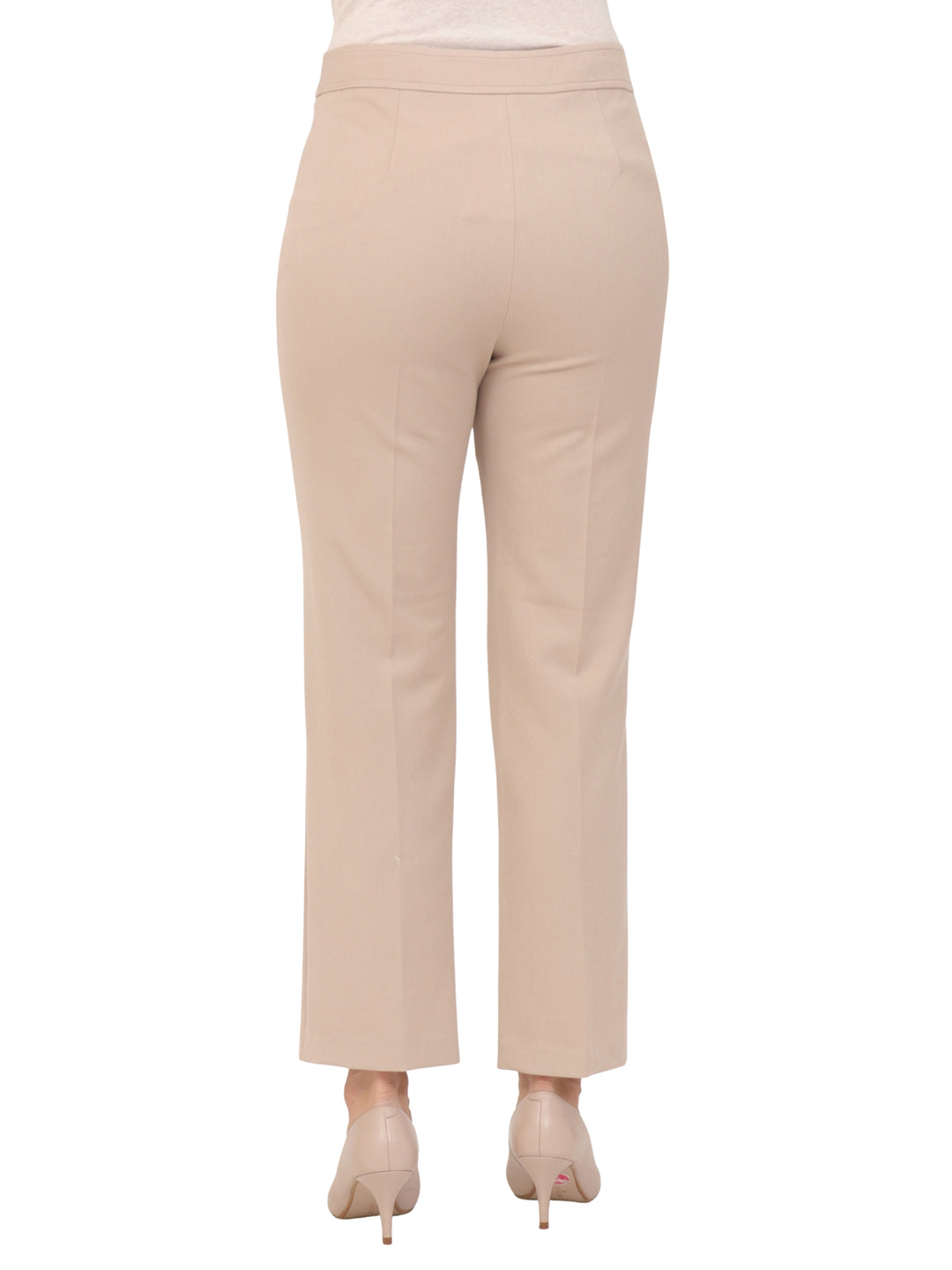 Pantalón Recto, Liso, Bolsas Al Frente