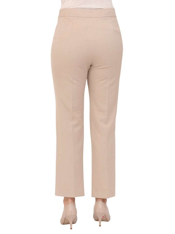 Pantalón Recto, Liso, Bolsas Al Frente