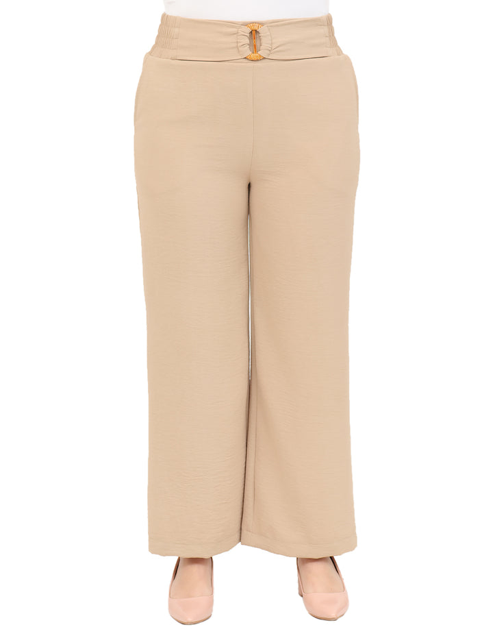 Pantalón Recto, Resorte, Liso