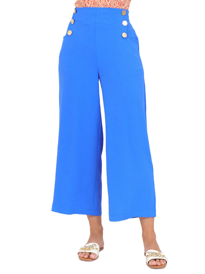 Pantalón Recto, Liso, botones al Frente