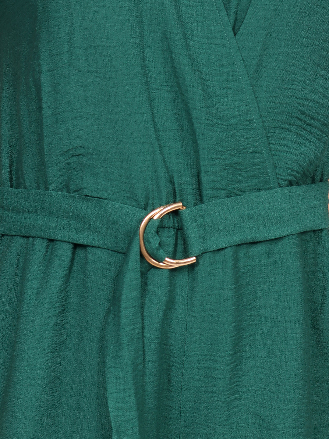Jumpsuit, manga corta, cuello Camisero, Cruzado