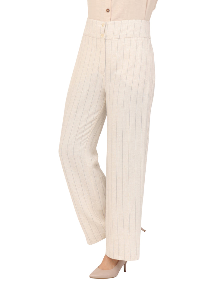Pantalón Recto,a Rayas