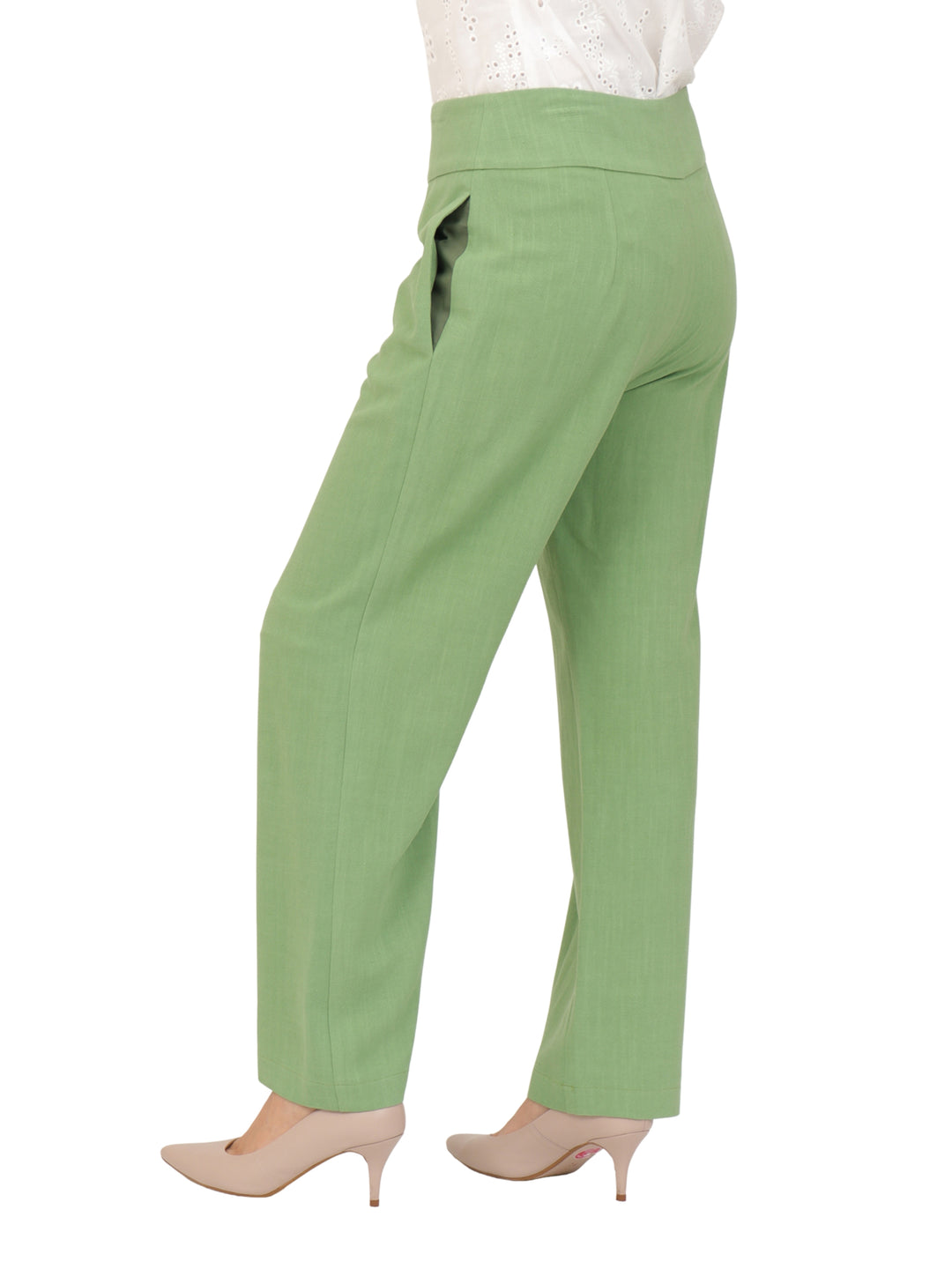 Pantalón Recto, Liso