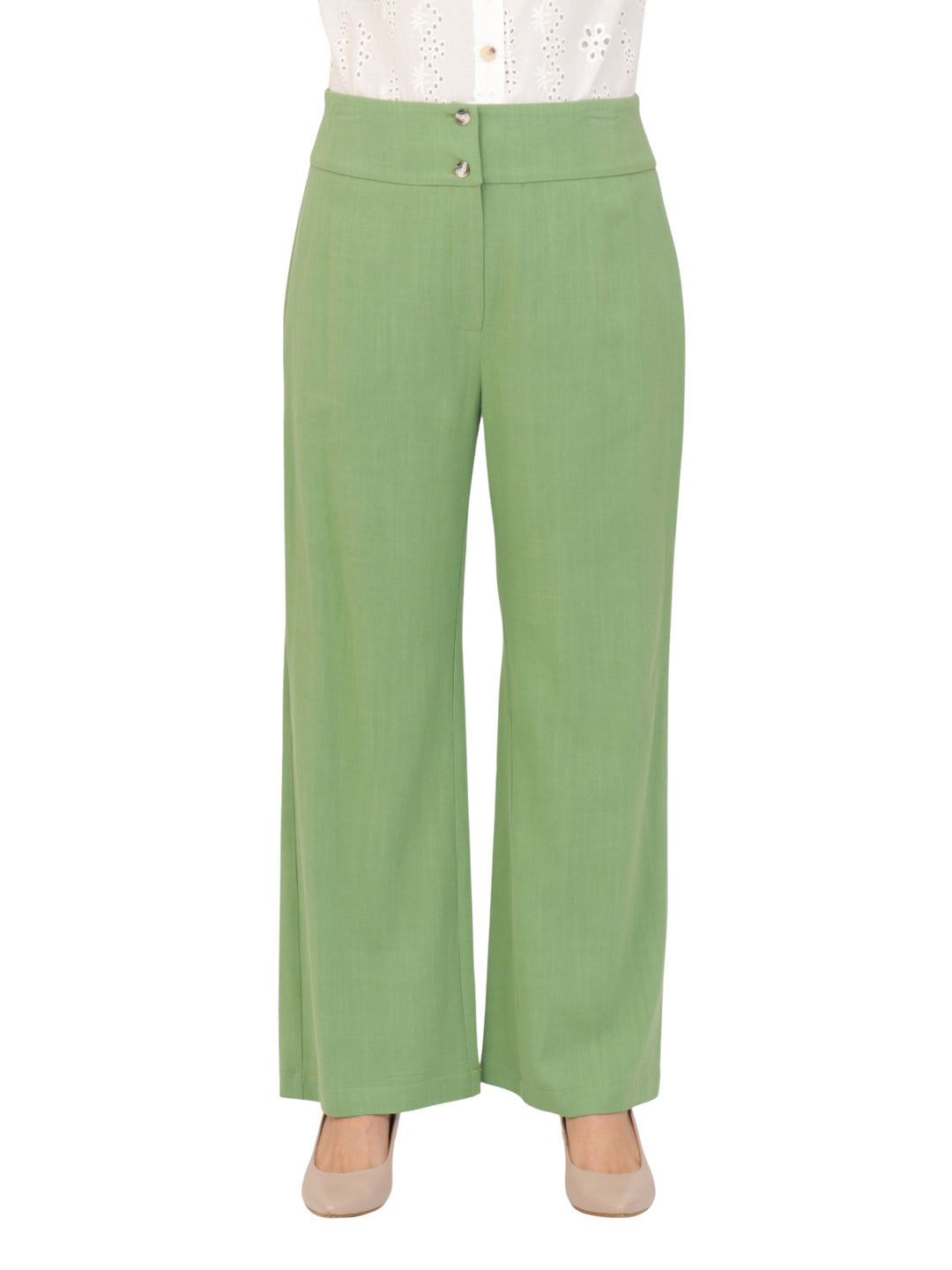 Pantalón Recto, Liso