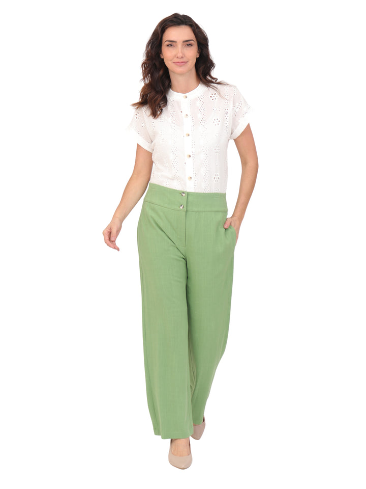 Pantalón Recto, Liso