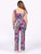 Jumpsuit Cuello en V, Amarre, Manga Olan