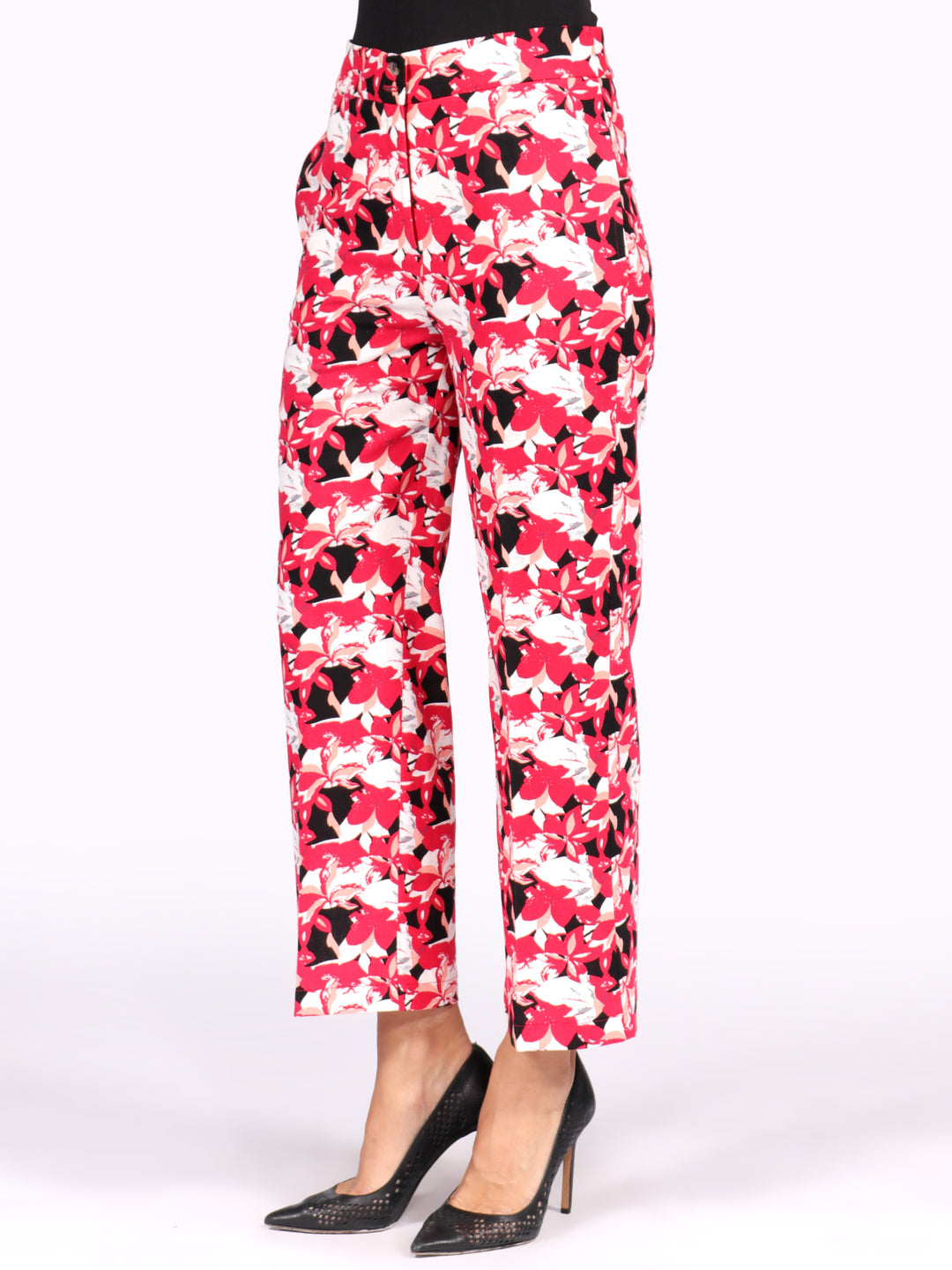 Pantalón Recto, Con Pretina, Estampado