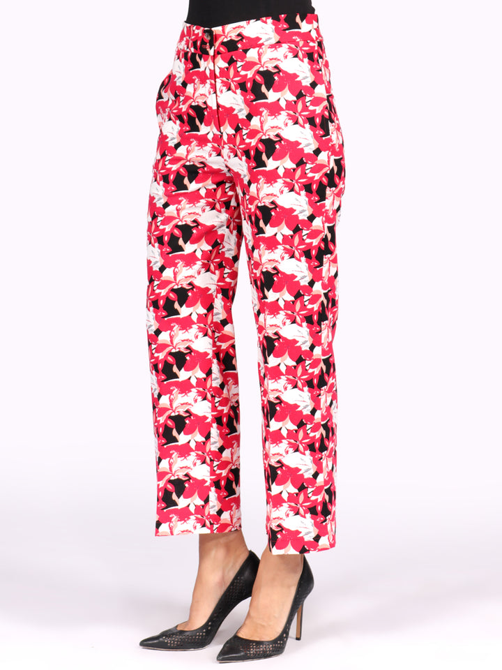 Pantalón Recto, Con Pretina, Estampado