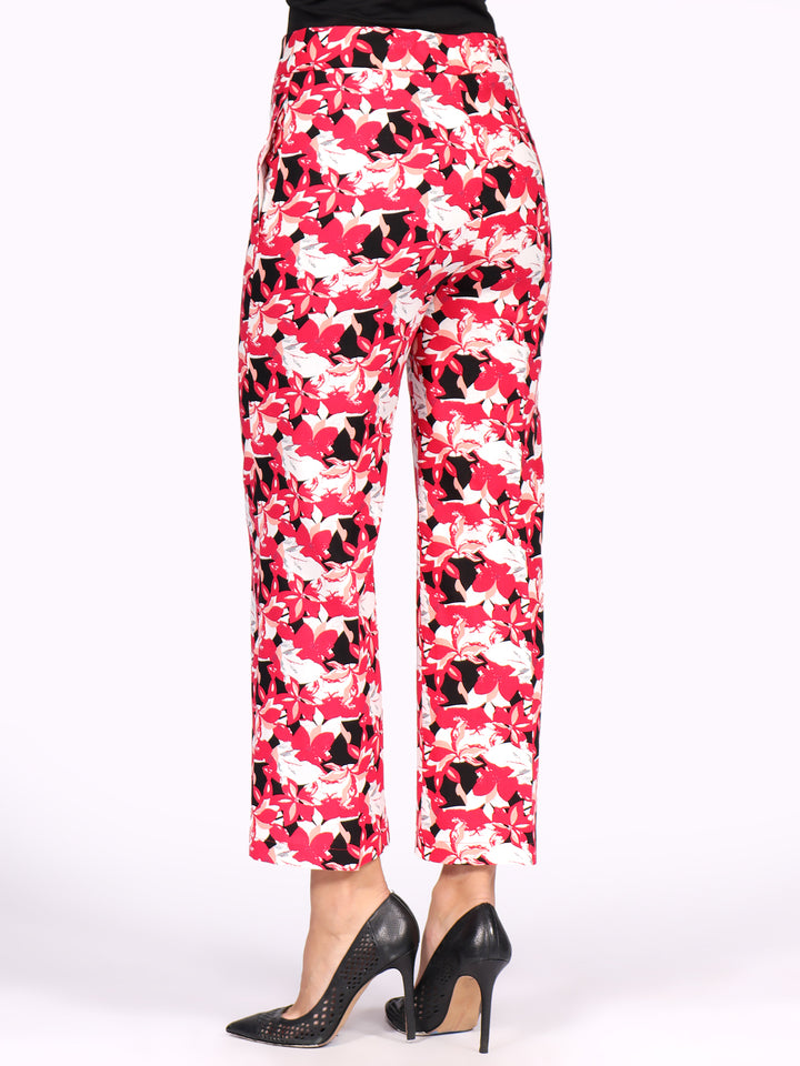 Pantalón Recto, Con Pretina, Estampado