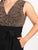 Jumpsuit Cuello en V, Sin Manga, Amarre en la Cintura
