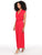 Jumpsuit, Cuello Camisero,  Cinturon, Sin Manga , Liso