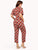 Jumpsuit Cuello en V, Amarre, Manga Olan