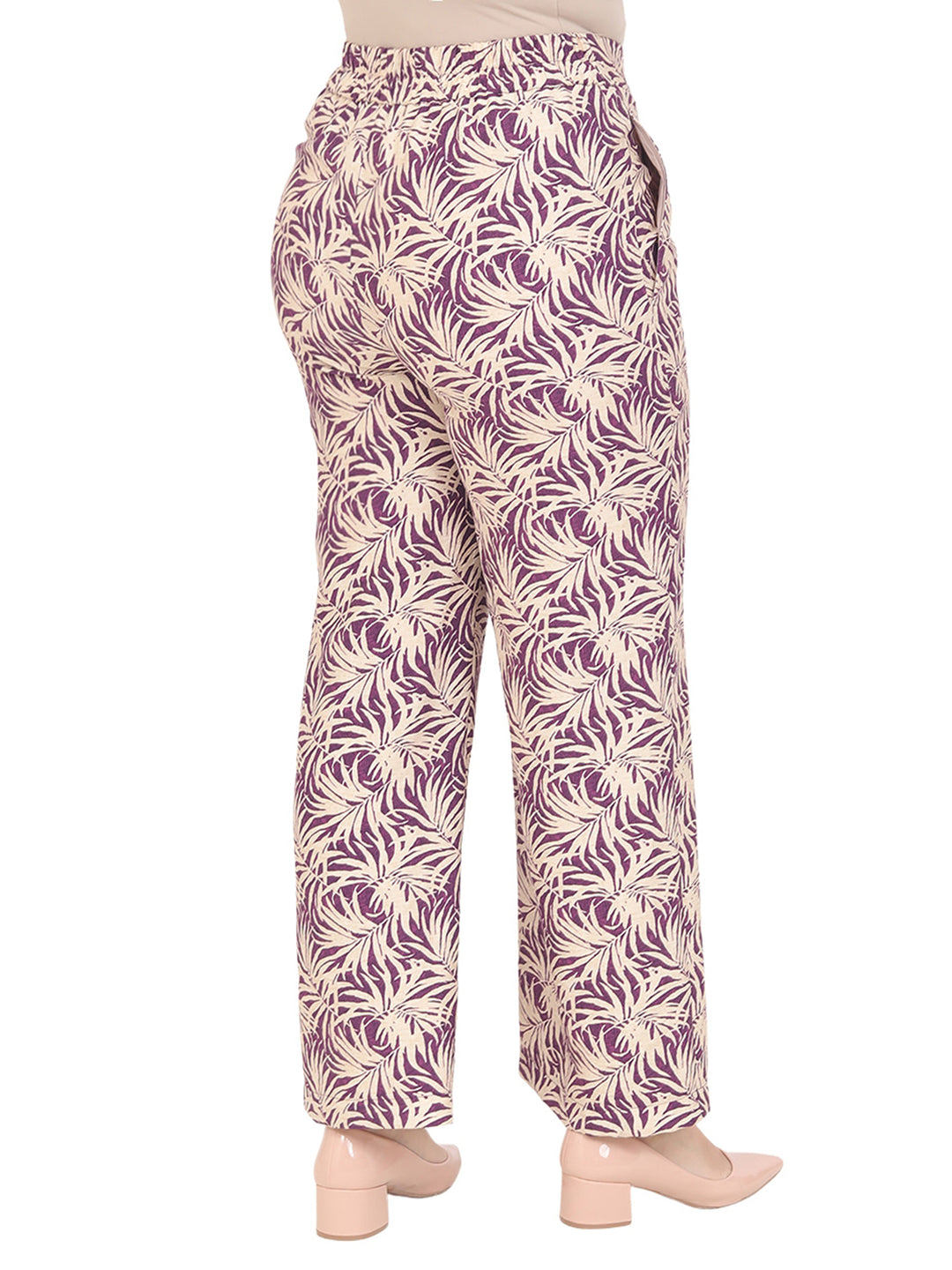 Pantalón Recto, Resorte, Estampado