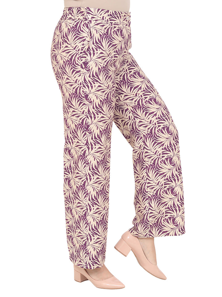 Pantalón Recto, Resorte, Estampado