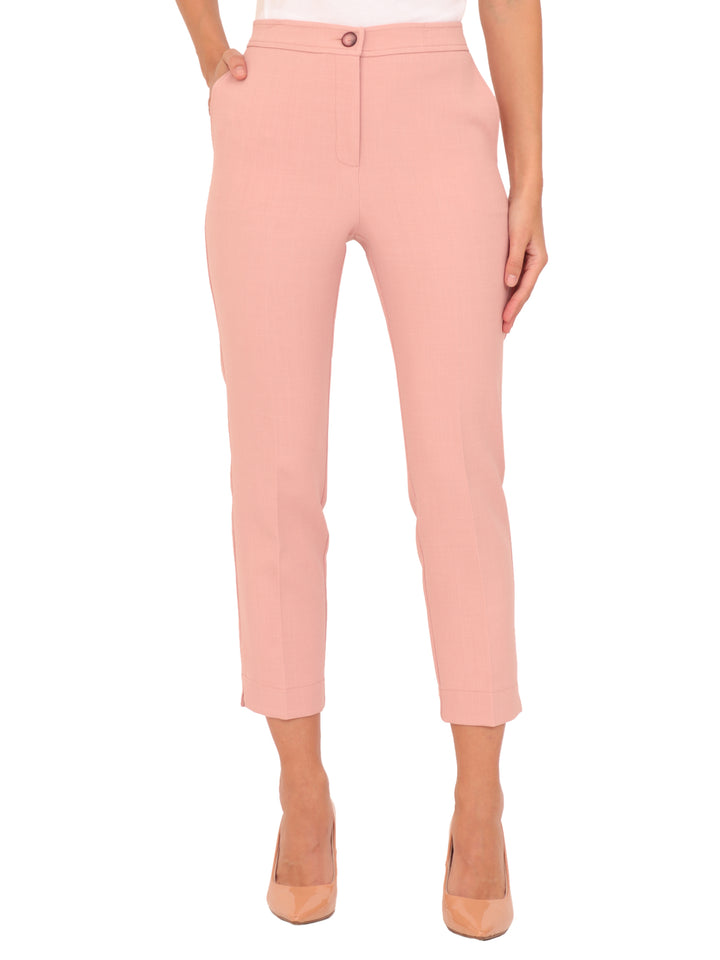 Pantalón Recto, Con Bolsas, Liso