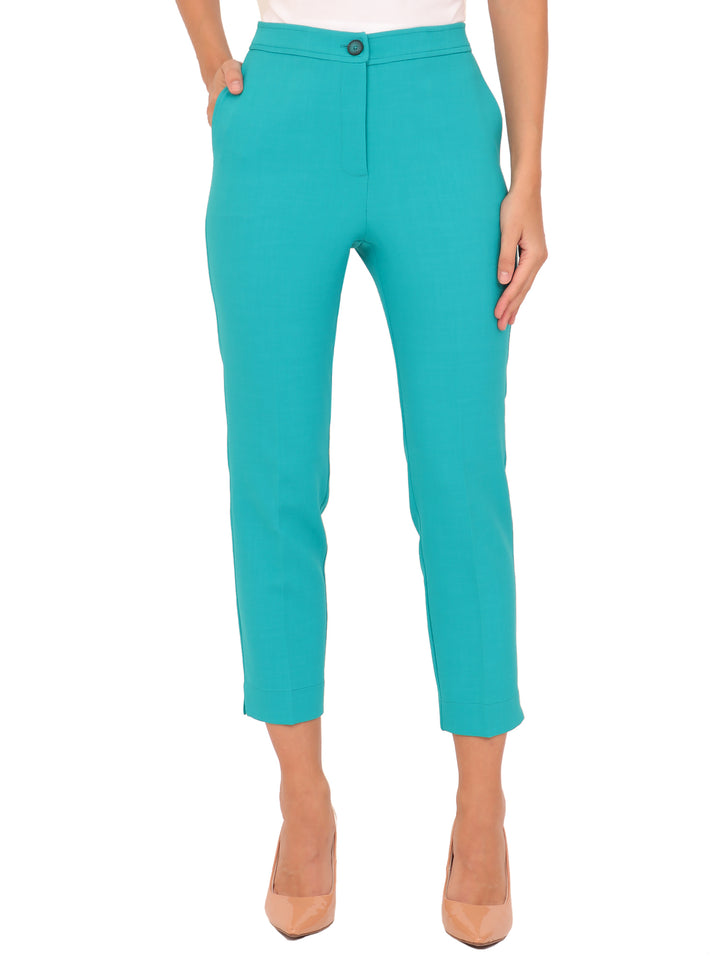 Pantalón Recto, Con Bolsas, Liso