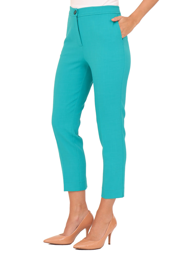 Pantalón Recto, Con Bolsas, Liso